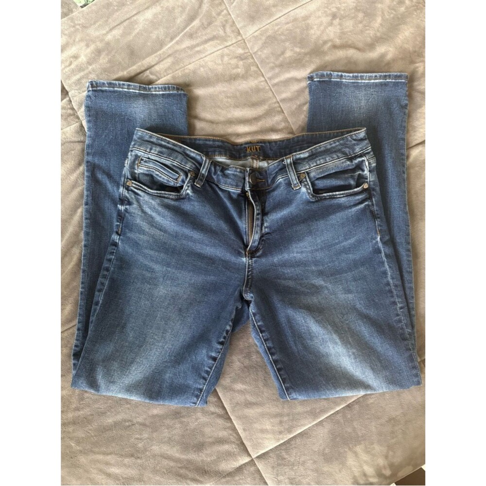 Kut From the Kloth Women’s Medium Blue Slim Straight Jeans Size 10